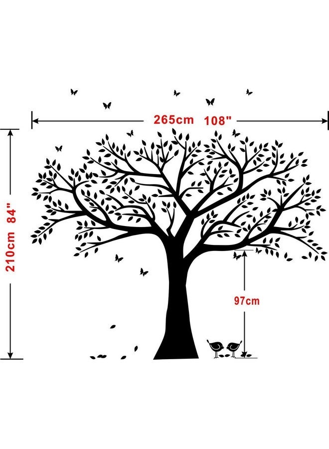 MAFENT Giant Family Tree Wall Decals Bird Stickers Decals Branches Wall Stickers for Living Room Nursery Room Wall Decor - Image 2