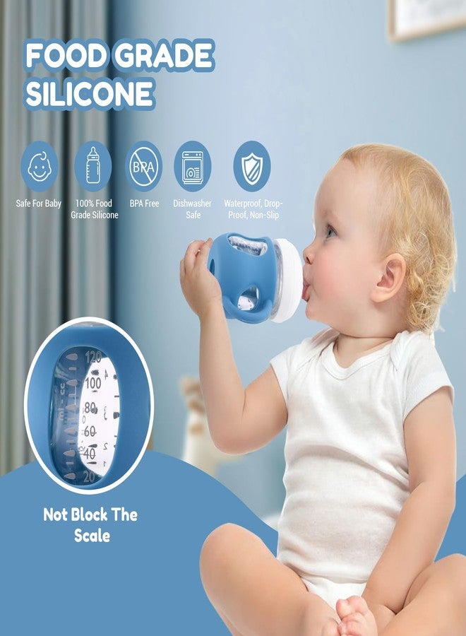 Hranio Silicone Bottle Covers Silicone Sleeve for Avent Natural Glass Baby Bottles Fits Philips Avent Glass Bottle Sleeve Phillips Avent Glass Bottles 4oz (3 Pcs) - Image 3