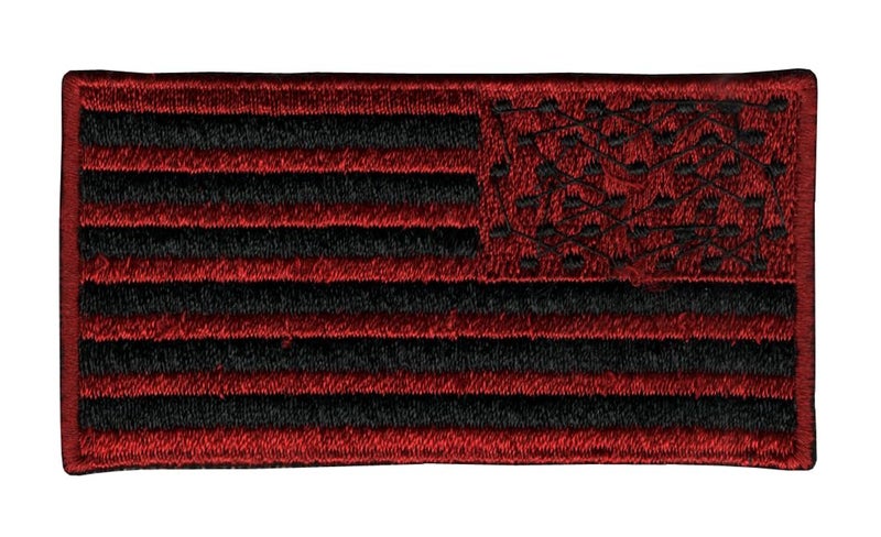 Generic American Flag (U.S) Applique Embroidered Sew-on Patch ; Size: 8cm x 4.2cm for Jackets, Bags, Caps, T-Shirts, Jeans, Outdoor Clothing (1 Piece). (Code: SBX-155)  - Image 1