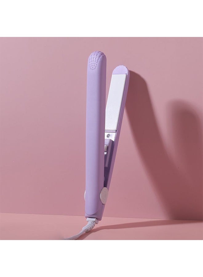 2-في-1 ميني سيراميك الشعر التجفيف للشعر القصير الدقيق ، التدفئة السريعة حجم السفر التجفيف الحديد مع الحبل الدوارة الخالية من التشابك ، المدمجة والخفيفة الوزن للتجفيف اللطيف (الأرجواني) - Image 1