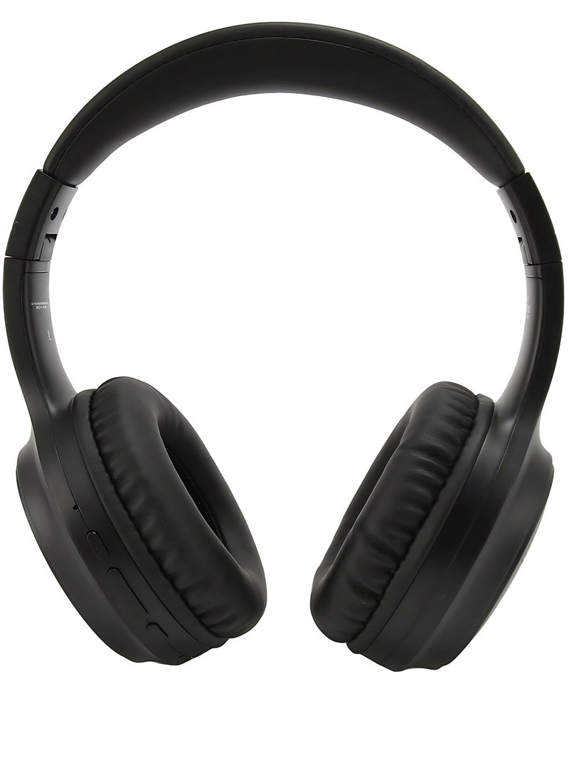 Faster S5 Over-Ear Wireless Headphones with Microphone - Deep Bass Sound, HiFi Stereo Bluetooth Headphones - Active Noise Cancellation, Foldable Design, 40 Hours Playtime, Lightweight Foam Ear Cups - Ideal for Travel, Work, Gaming, and TV (Black)  - Image 3