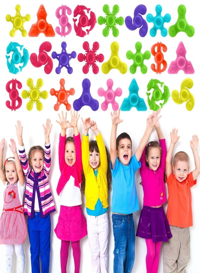 Riferg 200pcs Bulk-Mini Finger Fidget Spinner Toys, Stress Relief Sensory Toys for Kids Teens Adults, Birthday Party Favors Gifts Christmas Stocking Classroom Prizes Supplies Valentine's Day Gifts - Image 5