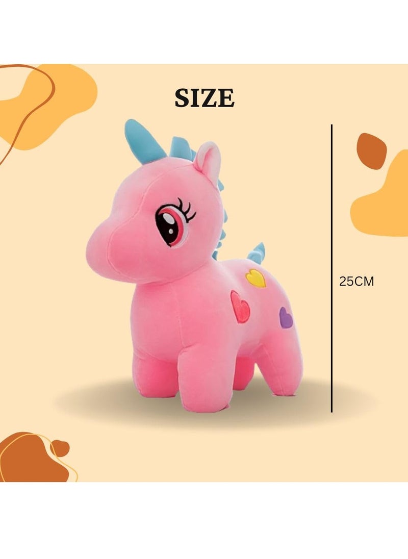 Unicorn Teddy Bear Plush Soft Toy Cute Kids Birthday Animal Baby Boys/Girls (25 Cm)  - Image 2