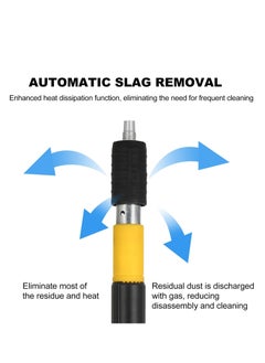 GearZone GearZone Nail Wall Fastening Tool with 100pcs Round Nails, Manual Steel Nails Gun Tool, Concrete Nail Gun, Mini Portable Nail Shooting Machine with Tool Box-Yellow  - Image 4