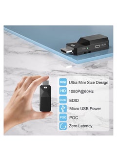 Beauenty HDMI Extender 165ft Audio Video 1080P Over Cat5 Cat6 Ethernet Cable Transmit Lossless Signal HDMI Long Distance Extension Adapter, 2 PCS  - Image 2