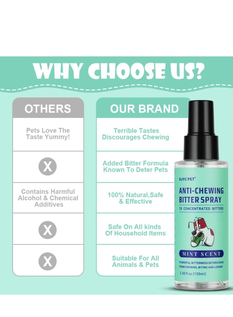 KASTWAVE No Chew Spray for Dogs, 100ml - Alcohol-Free Bitter Deterrent for Dogs  Cats, Training  Behavior Aids, Effective Anti-Chew Formula, Safe on Skin  Fur - Image 3
