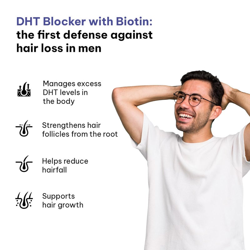 hk vitals DHT Blocker with Biotin (60 Tablets) | Stinging Nettle - Image 5