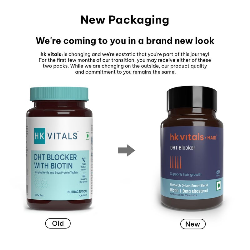 hk vitals DHT Blocker with Biotin (60 Tablets) | Stinging Nettle - Image 2