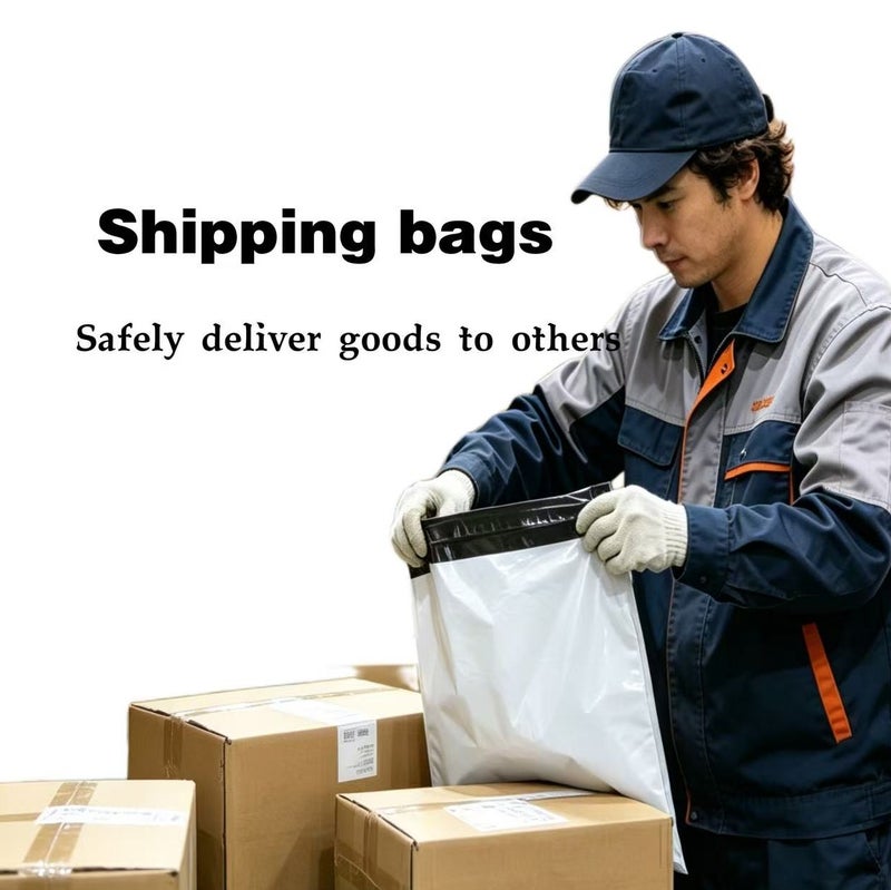 YZMA GLOBAL 100 Pack White Poly Mailers Bags 32x45cm, Self-Seal Adhesive Shipping Bags for Clothes, Parcels & Delivery - Image 5