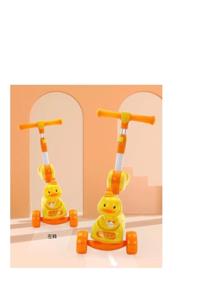 Kids Tripod Folding Scooter with Adjustable Height Anti-Slip Surface Flashing Wheel Lights for Boys and Girls 3 to 12 Years Old  - Image 5