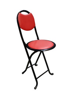Generic Metal prayer chair made of iron for prayer, for the elderly, and for the kitchen - foldable - highly durable, can bear up to 150 kg - fully imported - red color  - Image 3