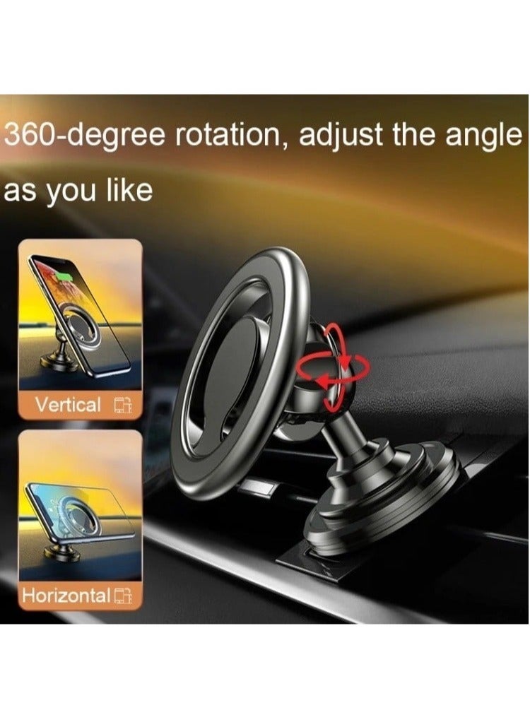 "Bastec BC1250 MagSafe Magnetic 2-in-1 Car Phone Holder – 360-Degree Rotatable Stand"