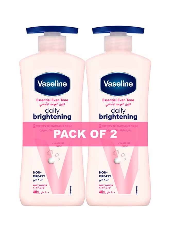 Vaseline Body lotion for skin brightening, suitable for all skin types, 400ml, 2-pack - Image 1