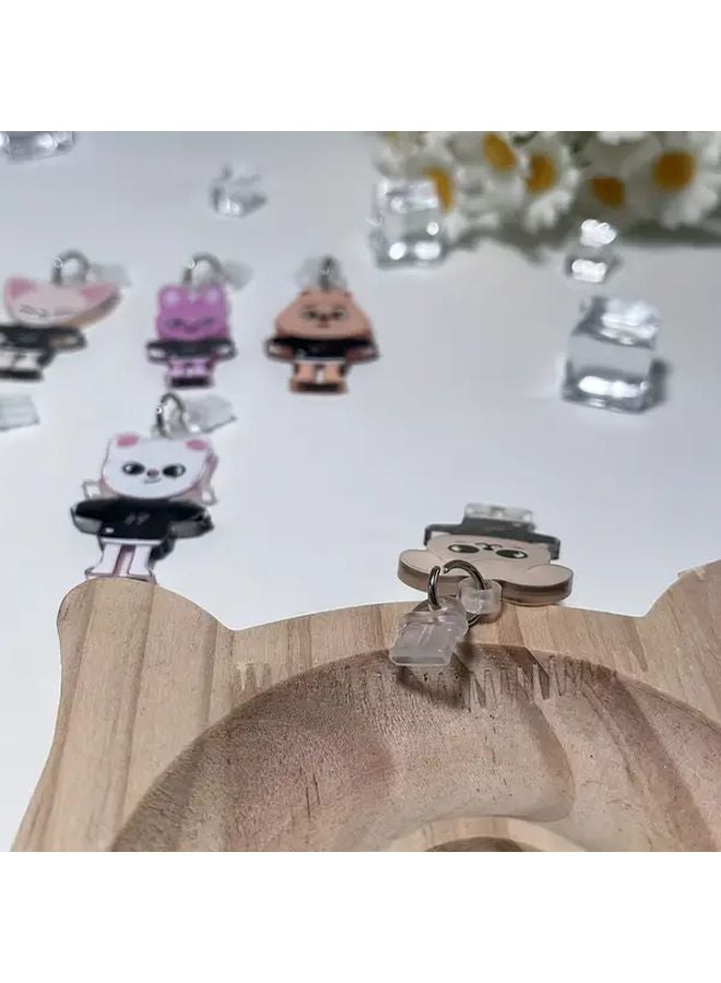 Kpop Cute Cartoon Acrylic Phone Dust Plug For iPhone Android Type C MM Style - Image 4