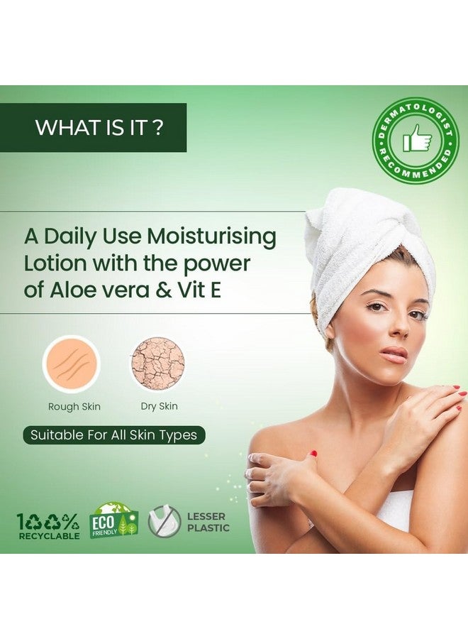 NMFe Skin Lotion 200ml | Daily Moisturising lotion | For all Skin type | Aloe vera & Vitamin E | Dermatologically Tested | Quick Absorbing, Non Greasy and Easily Spreadable - Image 4