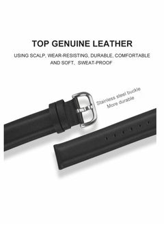 Y&D Soft Genuine Leather Watch Straps Compatible for Fitbit Sense / Versa 3 Smartwatch Band  - Image 3