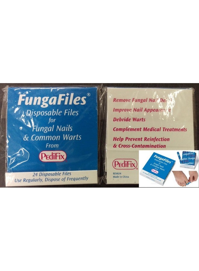 Fungafiles Fungal Nail & Wart Files Disposable Emery Boards 24Matchbook