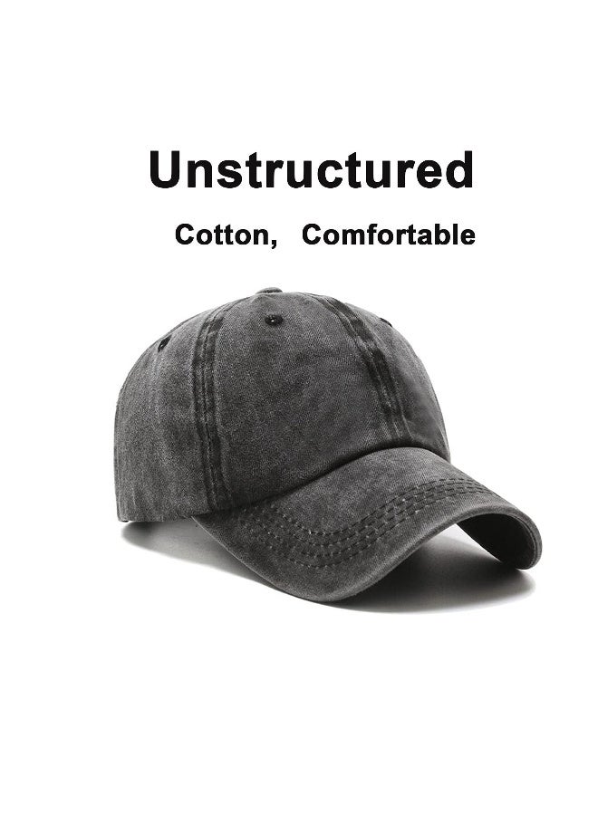 VIUAUAX Baseball Cap Golf Dad Hat Adjustable Original Classic Low Profile Cotton Hat Unconstructed Plain Cap Men Women - Image 5