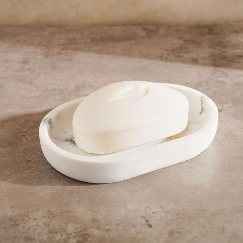 Pan Home صحن صابون تروي - أبيض - Image 1