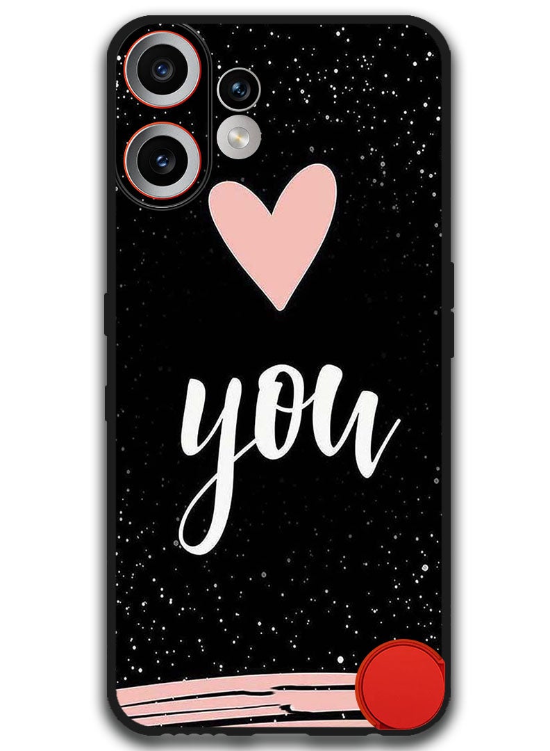 Theodor Case Compatible with Nothing CMF Phone 2 Pro 6.77 Inch Protection Shockproof Bumper Cover Love You - Image 1