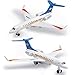 Crelloci Plane Toy Single Airlines DieCast G650 Model Airplane Alloy Metal Aircraft Toys Pull Back Business Jet Planes with Lights and Sounds for Kids Boys Girls with Display Rack - Image 2