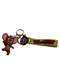 General Elegant Disney Keyring Tom And Jerry Keychain for Kids Soft Silicone Cute Cartoon Key Chains Girls and Boys Bag Key Holder Rings Accessories.  - Image 2