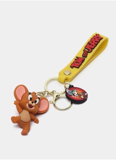 General Elegant Disney Keyring Tom And Jerry Keychain for Kids Soft Silicone Cute Cartoon Key Chains Girls and Boys Bag Key Holder Rings Accessories.  - Image 3