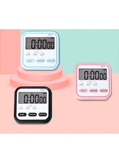 HEVIR HEVIR Digital Kitchen Timer with Large LCD Display Countdown Stopwatch with Magnetic Back Flashing Light and Retractable Stand Perfect for Cooking Baking Studying and Classroom Use White  - Image 4