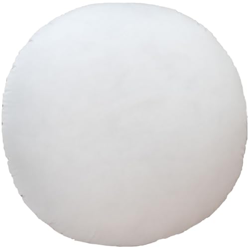 MoonRest Round Pillow Insert Hypoallergenic Polyester Form Stuffer100 Cotton Blend Covering for Sofa Sham Decorative Pillow Cushion and Bed 12 Inch Diameter - Image 3