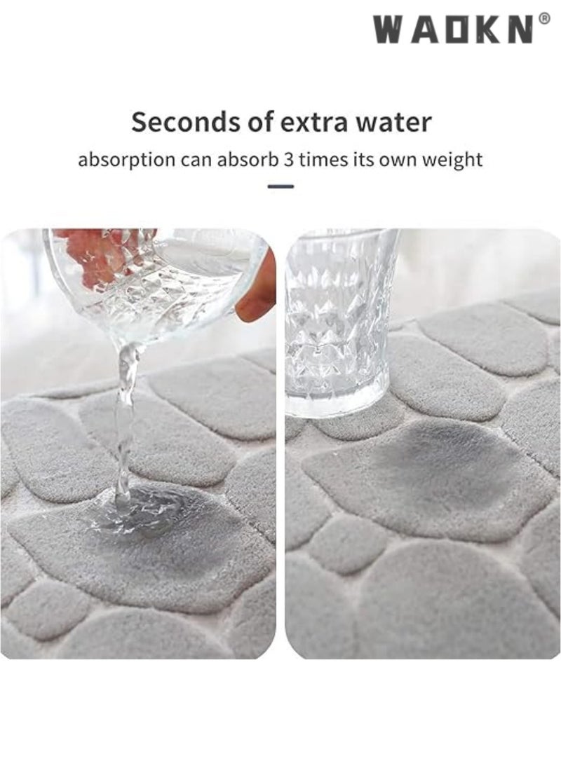 Bathroom Mat Anti Slip Bath Rug - 80x50 CM Instant Dry Bathroom Mats, Washable Rug Door Mat For Bathroom, Super Water Absorbent Shower Mat, Soft Carpet Bath Floor Mat For Bathroom Tub - pzsku/Z5A8FD17AED6AF9585DD4Z/45/_/1727427181/39b2d21f-d43c-4c98-a762-cc8e3677b7fe