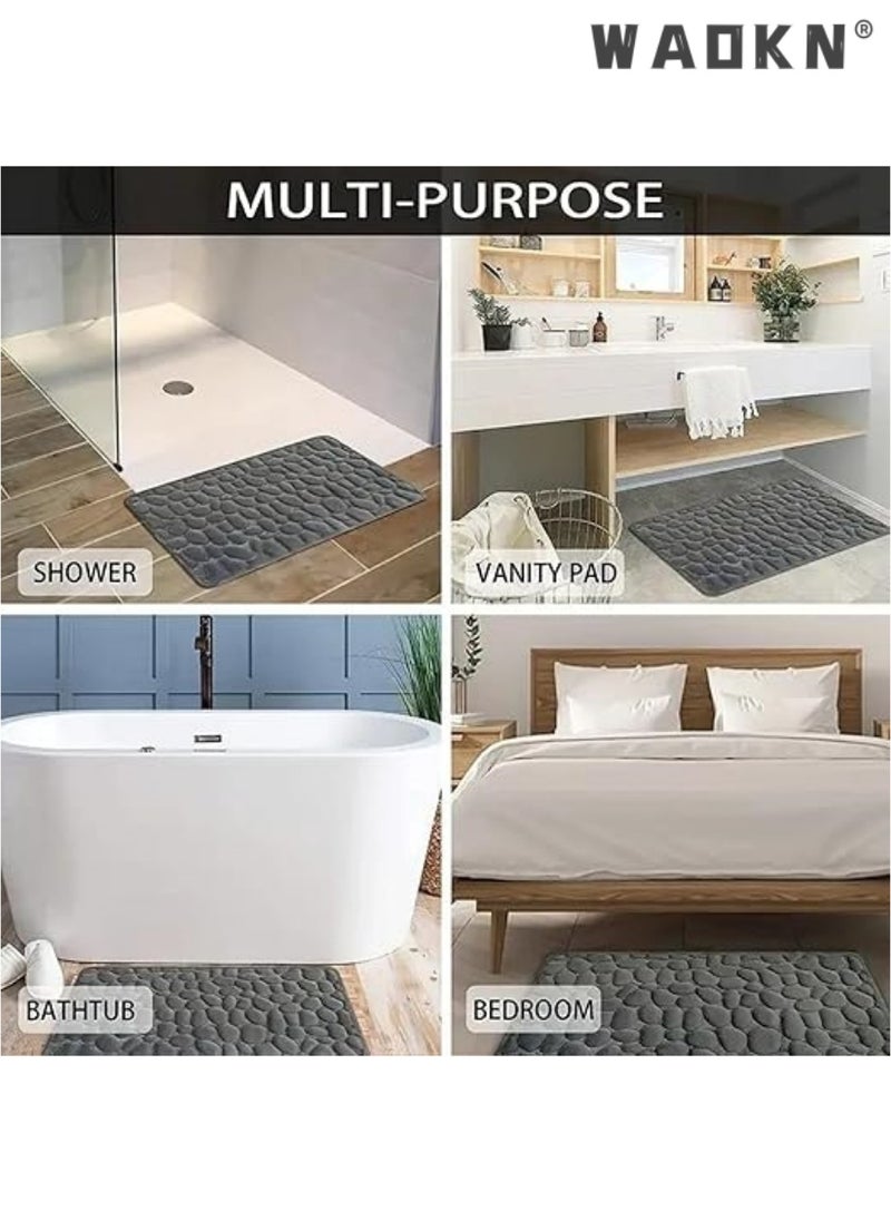 Bathroom Mat Anti Slip Bath Rug - 80x50 CM Instant Dry Bathroom Mats, Washable Rug Door Mat For Bathroom, Super Water Absorbent Shower Mat, Soft Carpet Bath Floor Mat For Bathroom Tub - pzsku/Z5A8FD17AED6AF9585DD4Z/45/_/1727427192/3bef49c5-aabe-4659-843f-525aaea60f9d