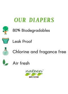 nateen Nateen Combi Plus Incontinence Adult Diaper,Medium,Waist Size 95-125cm,80 Count Adult Diapers,with Super Absorbent Layer, Leak Guard,Disposable Underwear for Men&Women-1900ml Absorbency.  - Image 2