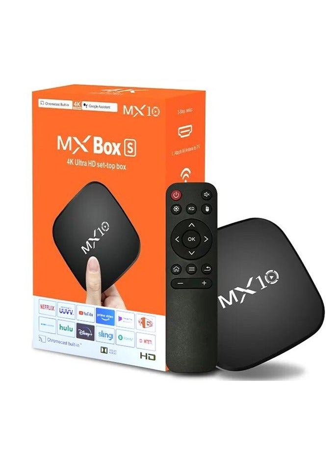 MX10 TV BOX RK3318 Rockchip Quad Core Android TV Player 4k Set top Box in UAE - Image 2