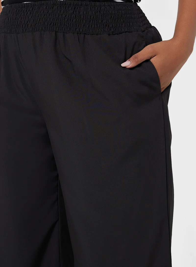 Ella Plus Wide Leg Pants With Elasticated Waist