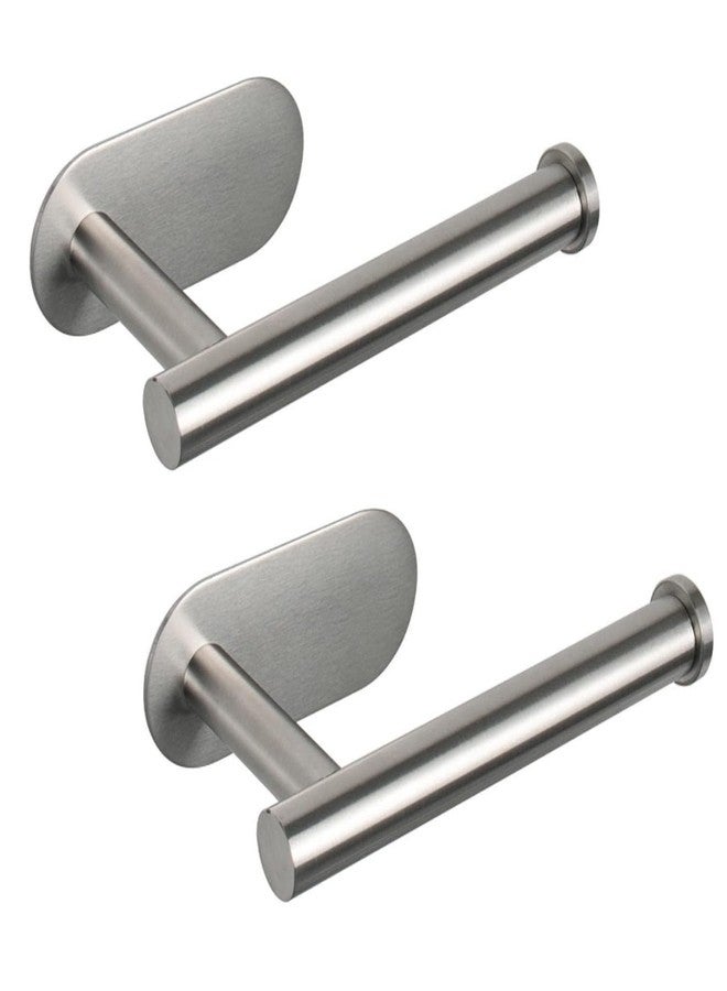 Aobvrey 2 PCS Toilet Paper Holder, Premium SUS304 Stainless Steel Rustproof Wall Mounted Toilet Roll Holder No Drilling Toilet Tissues Holder for Bathroom, Washroom, Kitchen (Silver) - Image 1
