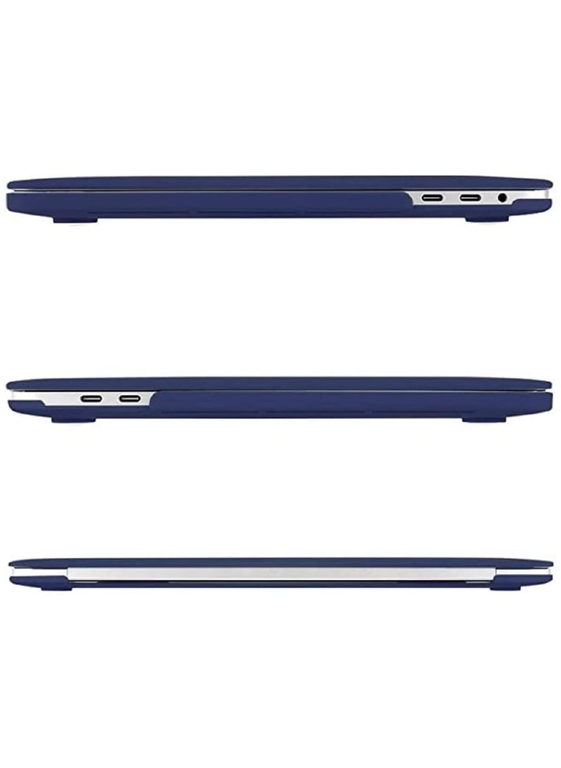 Hard Shell Protective Case Cover Compatible with MacBook Pro 16-Inch Model: A2141 (MVVJ2xx/A, MVVK2xx/A, MVVL2xx/A, MVVM2xx/A) Retina Display with Touch Bar Touch ID, Navy Blue