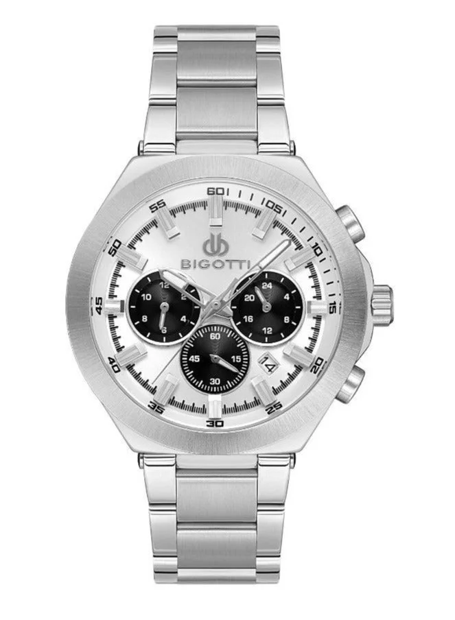 BIGOTTI Bigotti - Raffinato Men Watch | Stainless SteelBrass Case | Analog | Round Dial | Mineral Glass | Japanese Quartz | Water Resistant 50 Meters