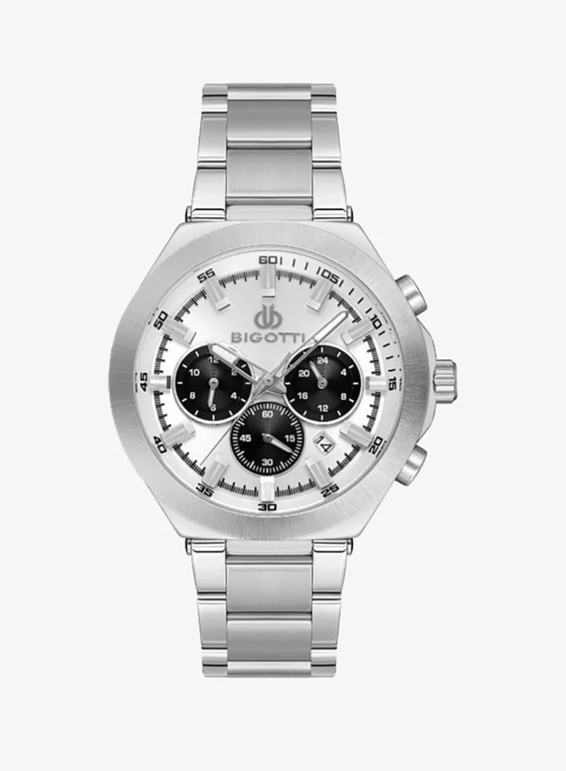 BIGOTTI Bigotti - Raffinato Men Watch | Stainless SteelBrass Case | Analog | Round Dial | Mineral Glass | Japanese Quartz | Water Resistant 50 Meters