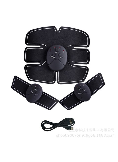 EMS Black Technology Lazy Muscle Exercise Abdominal Muscle Sticker Home Body Slimming Fitness Abdominal Massager MassagerCharging suit Charging suit