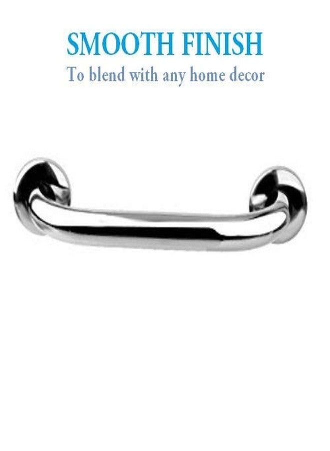 FORTUNE 10 Inch Stainless Steel Wall Mounted Grab Bar, Towel Bar, Bathtub Rails, Safety Hand Support Balance Handle Bars, Bathroom Accessories for Home, Hotel- Chrome Finish (10 Inch, Pack of 2) - Image 4