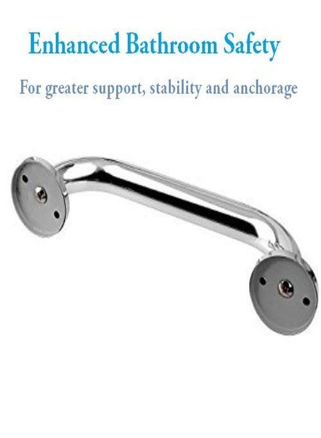 FORTUNE 10 Inch Stainless Steel Wall Mounted Grab Bar, Towel Bar, Bathtub Rails, Safety Hand Support Balance Handle Bars, Bathroom Accessories for Home, Hotel- Chrome Finish (10 Inch, Pack of 2) - Image 5