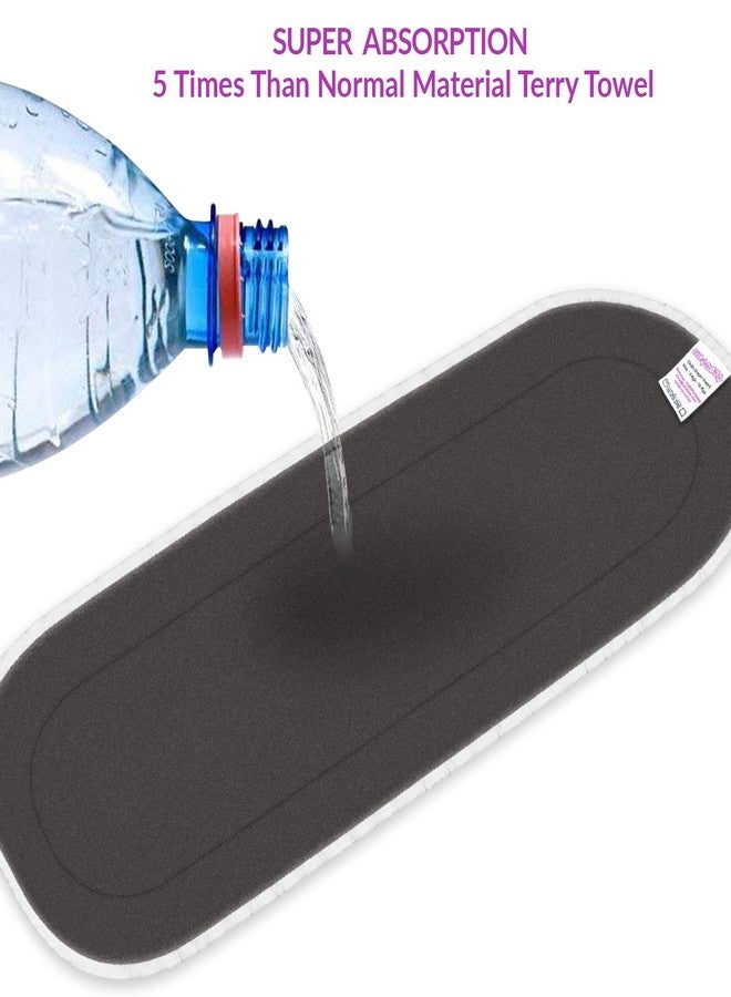 بيمبيكا حفاضات قماشية من بيمبيكا، بطانة حفاضات قماشية طبيعية، حفاضات قطنية قابلة لإعادة الاستخدام والغسل، مقاومة للماء، مناسبة لحفاضات الأطفال القماشية (مجموعة من 10 قطع) (فحم الخيزران - 5 طبقات) - Image 5