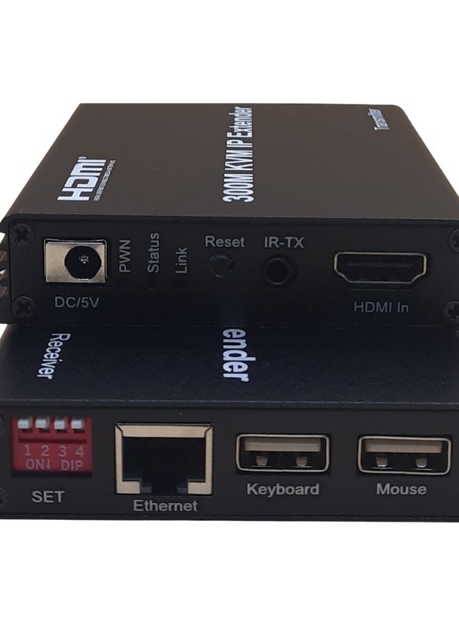 Generic 300M HDMI KVM IP Extender | Long-Distance Signal Transmission | USB, HDMI, and Ethernet Support | 4K Resolution | TCP/IP Standard  - Image 2