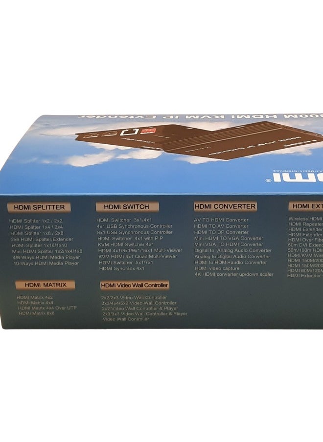 Generic 300M HDMI KVM IP Extender | Long-Distance Signal Transmission | USB, HDMI, and Ethernet Support | 4K Resolution | TCP/IP Standard  - Image 4