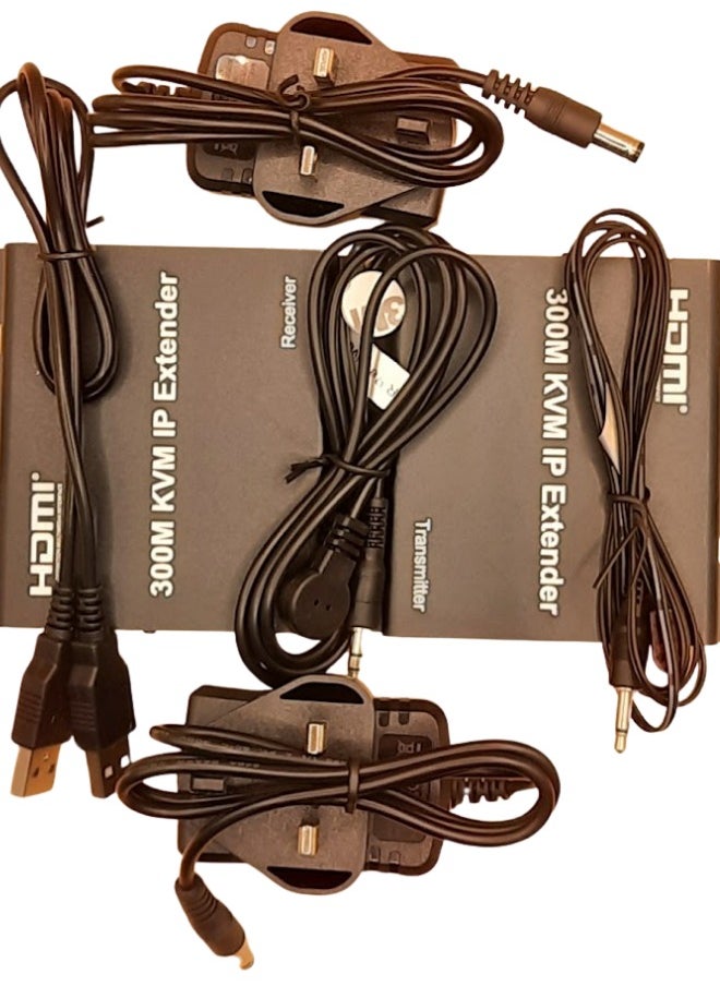 Generic 300M HDMI KVM IP Extender | Long-Distance Signal Transmission | USB, HDMI, and Ethernet Support | 4K Resolution | TCP/IP Standard  - Image 5