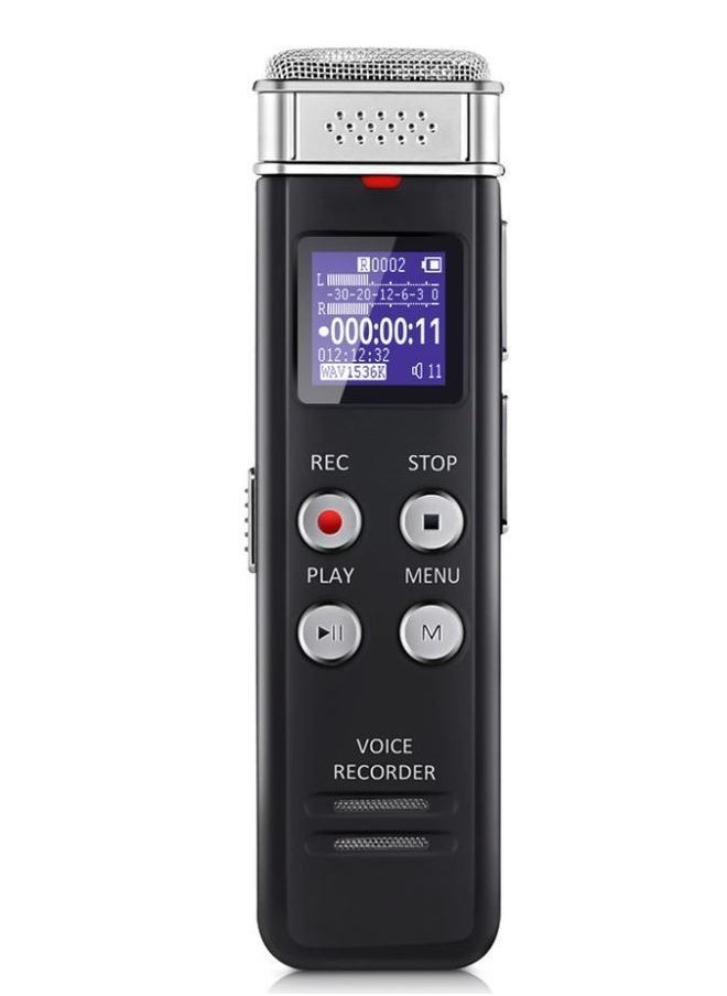 Generic - 32GB Digital Voice Recorder Voice Activated Recorder with Playback - Upgraded Small Tape Recorder for Lectures, Meetings, Interviews, Mini Audio Recorder USB Charge, MP3 - Image 1