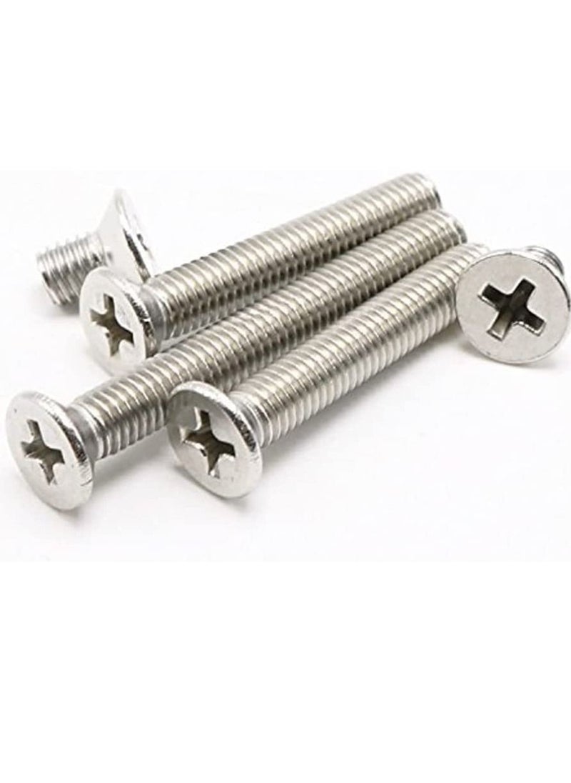 RACO RACO Machine Screws/Bolts Stainless Steel Round Head Phillips Screws Muliti Purpose Use (5, 5x75mm)  - Image 1