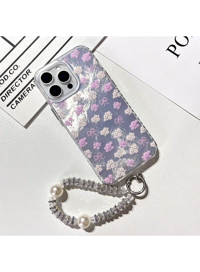 NIBEMINENT Flower Bow Protective TPU Case Cover For iPhone 14 Clear - Image 2