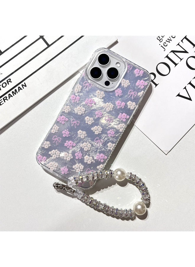 NIBEMINENT Flower Bow Protective TPU Case Cover For iPhone 14 Clear - Image 1