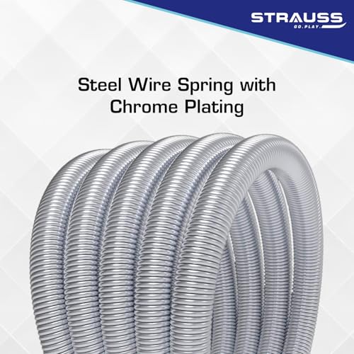 Strauss Chest Expander with 5 Springs | Adjustable Steel Springs with Steel Chrome Plating for Increased Resistance | Multi-Function, Lightweight, Portable & Compact - Image 3